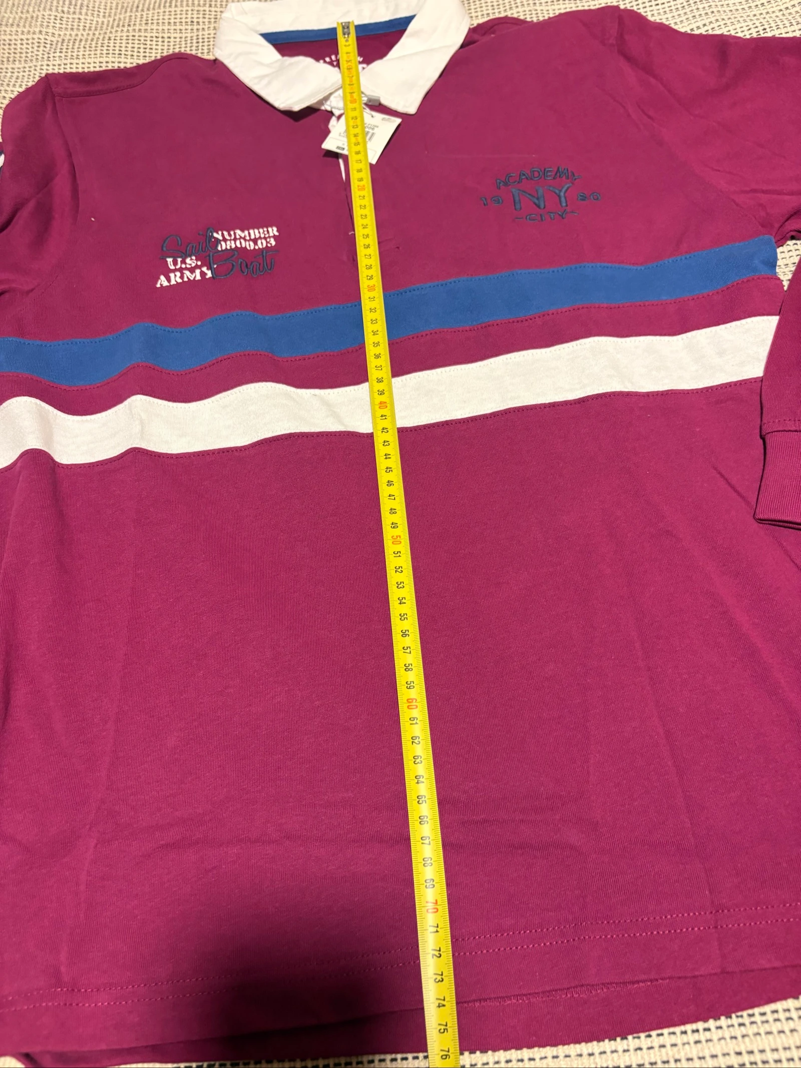 polo rugby manga larga bordô the unit 2xl novo com etiquetas – photo 11